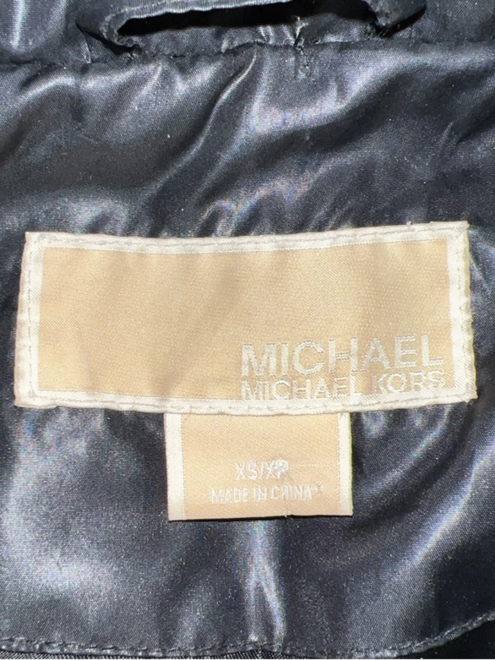 Michael Kors Black Quilted Belted Puffer Coat with Fur Trim - Picture 2 of 16